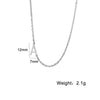 Skyrim Stainless Steel Initial Necklace for Women A-Z Alphabet Capital Letter Pendant Necklaces Choker  Jewelry Gift 2023