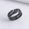 Skyrim Stainless Steel Ring for Men Women Black Minimalist Casual Finger Rings  Couple Jewelry Wedding Gift for Lover