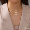 Skyrim Stainless Steel Snake Chain Necklace for Women Men Minimalist Gold Color Choker Neck Chains  Trend Jewelry Gift Hot