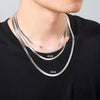Skyrim Stainless Steel Snake Chain Necklace for Women Men Minimalist Gold Color Choker Neck Chains  Trend Jewelry Gift Hot
