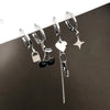 Small Shiny Zircon Hoop Earring Set for Women Vintage Circle Geometric Smooth Earring Piercing Jewelry Trendy Jewelry Gifts
