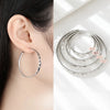 Somilia - Women's Big Hoop Earrings,  Collection 100% 925 Sterling Silver Jewelry  Women18K Golden серьги кольца