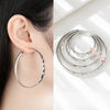 Somilia - Women's Big Hoop Earrings,  Collection 100% 925 Sterling Silver Jewelry  Women18K Golden серьги кольца