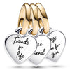 Sparkling Crescent Moon Dart Frog Clover Friendship Heart Pendant Bead 925 Sterling Silver Charm Fit Popular Bracelet Jewelry