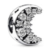 Sparkling Crescent Moon Dart Frog Clover Friendship Heart Pendant Bead 925 Sterling Silver Charm Fit Popular Bracelet Jewelry