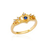 Stainless Steel Heart Rings For Women Zircon Gold Plated Heart Adjustable Ring Femme Wedding Party Accessories Jewelry Gift 2023