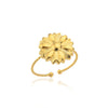 Stainless Steel Heart Rings For Women Zircon Gold Plated Heart Adjustable Ring Femme Wedding Party Accessories Jewelry Gift 2023