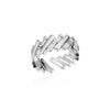 Stainless Steel Heart Rings For Women Zircon Gold Plated Heart Adjustable Ring Femme Wedding Party Accessories Jewelry Gift 2023