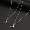Stainless Steel Necklace   Moon Chain Pendant Simplicity Necklaces For Women Jewelry Accessories Party Charm Gifts