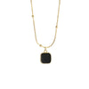 Stainless Steel Necklaces Black Exquisite Minimalist Square Pendant Choker Chains  Necklace For Women Jewelry Party Gifts