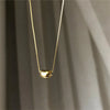 Stainless Steel Necklaces Black Exquisite Minimalist Square Pendant Choker Chains  Necklace For Women Jewelry Party Gifts