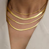 Stainless Steel Necklaces Hot  Unisex Waterproof Filmy Snake Chain Herringbone Choker Men Necklace For Women Jewelry Gift