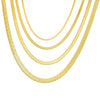 Stainless Steel Necklaces Hot  Unisex Waterproof Filmy Snake Chain Herringbone Choker Men Necklace For Women Jewelry Gift