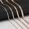 Stainless Steel Necklaces Hot  Unisex Waterproof Filmy Snake Chain Herringbone Choker Men Necklace For Women Jewelry Gift