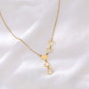 Stainless Steel Necklaces Light   Elegant Delicate Heart Pendant Charm Chain Korean  Necklace For Women Jewelry Gift