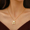 Stainless Steel Necklaces Lovely Cute Bear Shell Pendants Korean  Choker Female Chain Necklace For Women Jewelry Girls