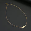 Stainless Steel Necklaces Simple Feather Charm Pendant Collar Chain  Necklace For Women Men Jewelry Friends  Gifts