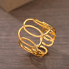 Stainless Steel Rings Vintage Exquisite Adjustable Open Hollow Rings For Women Jewelry Banquet Gifts Non-fading High-quality New