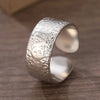 Stainless Steel Rings Vintage Exquisite Adjustable Open Hollow Rings For Women Jewelry Banquet Gifts Non-fading High-quality New