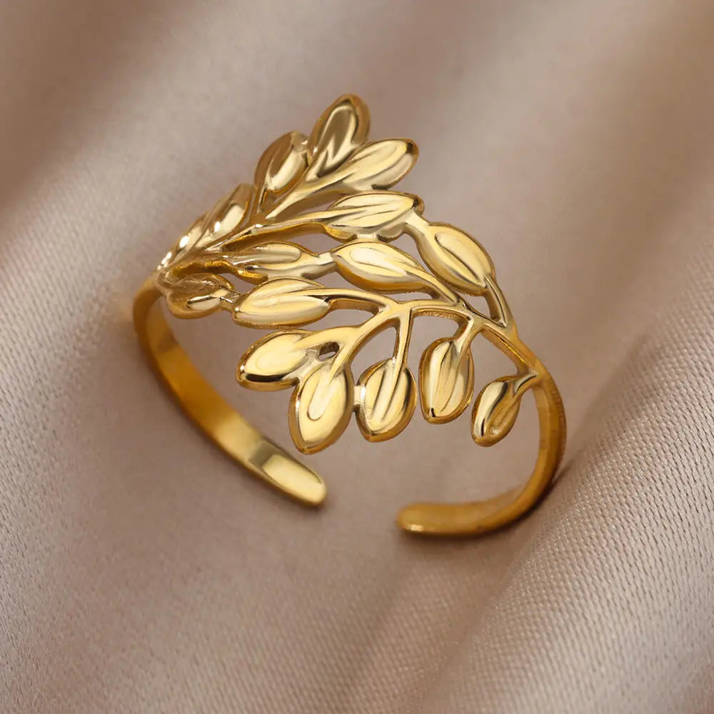 Stainless Steel Rings for Women Aesthetic Sunflower Gold Plated Wedding Couple Ring Jewelry Vintage Accessories