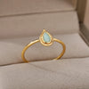 Stainless Steel Rings for Women Aesthetic Sunflower Gold Plated Wedding Couple Ring Jewelry Vintage Accessories