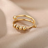 Stainless Steel Rings for Women Aesthetic Sunflower Gold Plated Wedding Couple Ring Jewelry Vintage Accessories