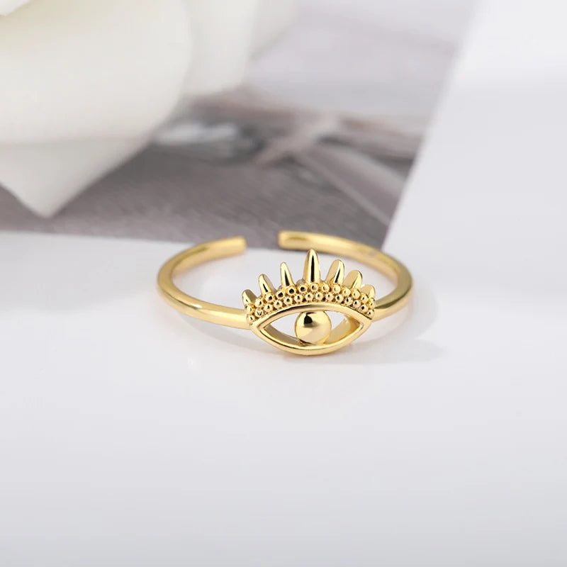 Stainless Steel Rings for Women Aesthetic Sunflower Gold Plated Wedding Couple Ring Jewelry Vintage Accessories