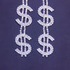Stone Fans New Long Dollar Earring Retro Jewelry For Women Exaggerated Shiny Letter Rhinestone Earrings Accessories