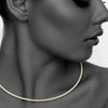 StoneFans Choker Necklaces Torques Collar Women Statement Rhinestone Simple Open Collar Necklace Ladies Party Necklace