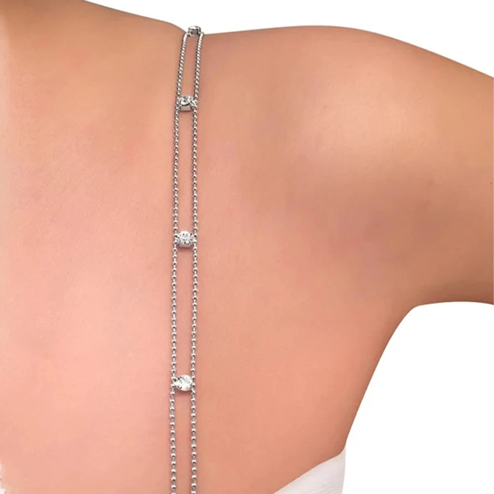 Stonefans A Pair No Sew Non-Slip Detachable Bride Wedding Style Rhinestone Grid Shoulder Straps for Bra Dress Ultimate Support