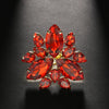 Stonefans Exaggerate Rhinestone Drop Rings for Women 2023 Drag Queen Accessories Club Crystal Ring Adjustable Jewelry Gift