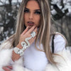 Stonefans Exaggerated Snake Bracelet Decoration 2024 Nightclub Rhinestone Jewelry for Women Rave Party Club Dance Gifts