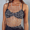 Stonefans Exquisite Big Sparkling Rhinestone Mesh Chest New Boho Beach Crystal Sling Bra Body Chain Jewelry Accessories