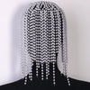 Stonefans Pearl Tassel Headpiece Cap Wedding Hair Accessories Indian Jewelry Elegant Bridal Head Chain Hat Women Prom