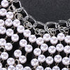 Stonefans Pearl Tassel Headpiece Cap Wedding Hair Accessories Indian Jewelry Elegant Bridal Head Chain Hat Women Prom