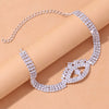 Stonefans Rhinestone Chain Evil Eye Anklet Bracelet for Women Multi Layer Beach Barefoot Anklet Leg Bracelet Jewelry