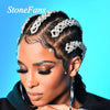 Stonefans Rhinestone Chain Hair pin Clips Accessories for Women Indian Bridal Hair Braid Decoration Wedding Jewlery Gift