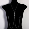 Stonefans Rhinestone Non Piercing Simple Nipple Chain for Women Jewelry Luxury Body Chain Bikini Sexy Accessories Club