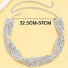 Stonefans Rhinestone Twisted Chain Choker Necklace for Women Statement Multi Layer Necklace Collar Crystal Jewelry Gift