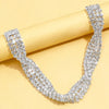 Stonefans Rhinestone Twisted Chain Choker Necklace for Women Statement Multi Layer Necklace Collar Crystal Jewelry Gift