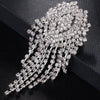 Stonefans Tassel Drop Earrings for Women Luxury Designer Geometric Rhinestone Dangle Earring Wedding Party Jewelry