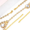 Stonefans Water Drop Pendant Rhinestone Bra Necklace for Women Sexy Round Body Jewelry Chest Chain Harness Accessories