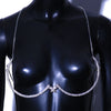 Stonefans Ins Butterfly Bra Chain Body Jewelry for Women Sexy Model Bling Chest Support Bra Top Festival Accessories