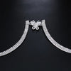 Stonefans Ins Butterfly Bra Chain Body Jewelry for Women Sexy Model Bling Chest Support Bra Top Festival Accessories
