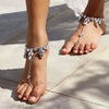 Stonefans Leaf Shape Rhinestone Anklet Chain for Woman Jewelry Sexy Sparkling Crystal Hand Accessories Exotic Halloween Costumes