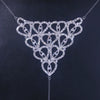 Stonefans Luxury Sexy Heart Rhinestone Bikini Body Chain for Women Multi Layer Crytal Leg Chain Thong Set Body Harness Jewelry