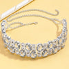 Stonefans Multilayer Necklace Women Tennis Chain Glittering Chain Simple Elegant Exquisite Choker Jewelry Rhinestone