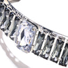 Stonefans Oversize Choker Necklace Set Rhinestone for Women Wedding Indian Earring Costume Bridal Accessories Jewelry Decoration