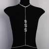 Stonefans Party Dollar Sign Chest Chain for Women Sexy Jewellery Rhinestone Bra Body Chain Dress Harness Jewelry Lingerie Charms