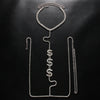 Stonefans Party Dollar Sign Chest Chain for Women Sexy Jewellery Rhinestone Bra Body Chain Dress Harness Jewelry Lingerie Charms